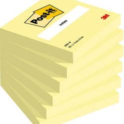Märkmepaber 3M Post-it® 76mmx76mm 6tk/pk 100L kollane