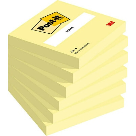 Заметки 3M Post-it 76x76мм жёлтые 100л