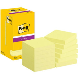 Līmlapiņas 3M Post-it Super Sticky 76mmx76mm, 12gab/iep., dzeltenas