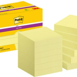 Līmlapiņas 3M Post-it Super Sticky 47.6x47.6mm, 12 gab/iep., dzeltenas