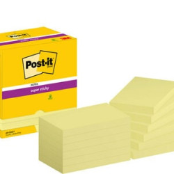 Līmlapiņas 3M Post-it Super Sticky 76x127mm, 12gab/iep, dzeltenas