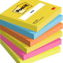 Līmlapiņas 3M Post-It 76mmx76mm, 6gab/iep., Energetic
