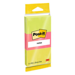 Līmlapiņas 3M Post-it 38x51mm, 3x100 lapiņas, Neona