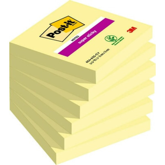 Līmlapiņas 3M Post-it Super Sticky 76x76mm, dzeltenas