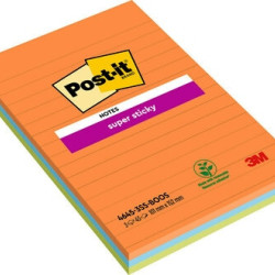 Līmlapiņas Post-it Super Sticky 4645, 101x152, 3x45 lapas