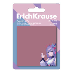 Līmlapiņas ErichKrause Manga, 75х75mm, 50lapiņas, sarkanas
