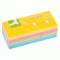 Līmlapiņas Q-Connect Ultra 38x51 (12 blociņi), asorti