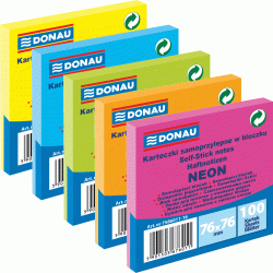 Līmlapiņas DONAU, 76x76, neonoranžas