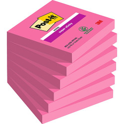Līmlapiņas POST-IT Super sticky 76x76mm, fuksija Noņemts
