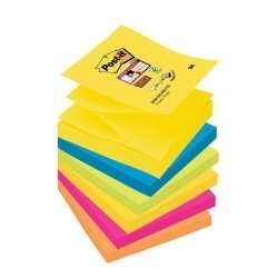 Стикеры 3M Post-it "Super Sticky Z-Notes", Multicolor, Одноручное извлечение