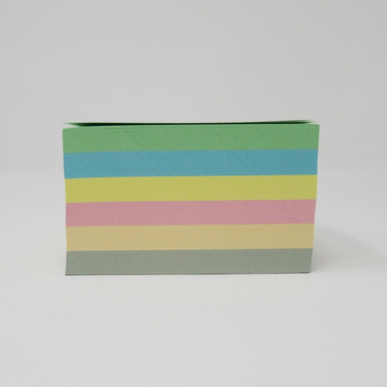 *Piezīmju papīra kubs College 90x90mm, 500 lapas, salīmēts, asorti