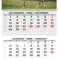 Sienas kalendārs College Trio 2026 nr.1