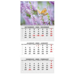 Sienas kalendārs College Trio 2026 nr.2