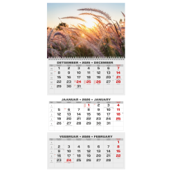 Sienas kalendārs College Trio 2026 nr.3