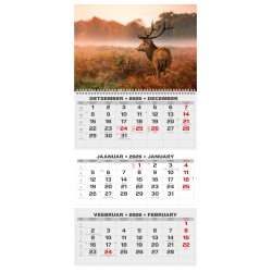 Sienas kalendārs College TRIO Lapsas 2026 nr.PM501-6