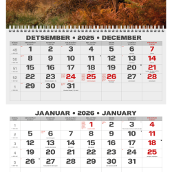 Sienas kalendārs College TRIO Lapsas 2026 nr.PM501-6