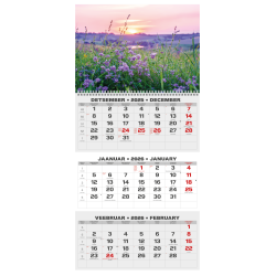 Sienas kalendārs College TRIO Mežs 2026 nr.PM501-7