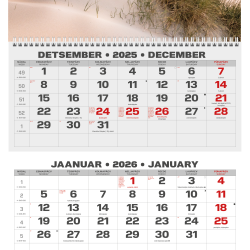 Sienas kalendārs College TRIO Auto 2026 nr.PM501-9