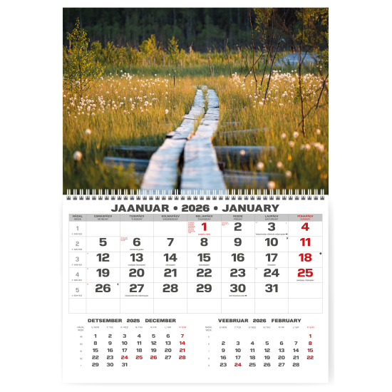 Sienas kalendārs College UNO 2026 nr.PM500-8, Magone