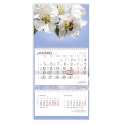 Sienas kalendārs Solo Ziedi