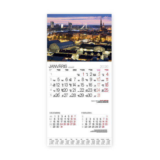 Sienas kalendārs Bonus Nr.1