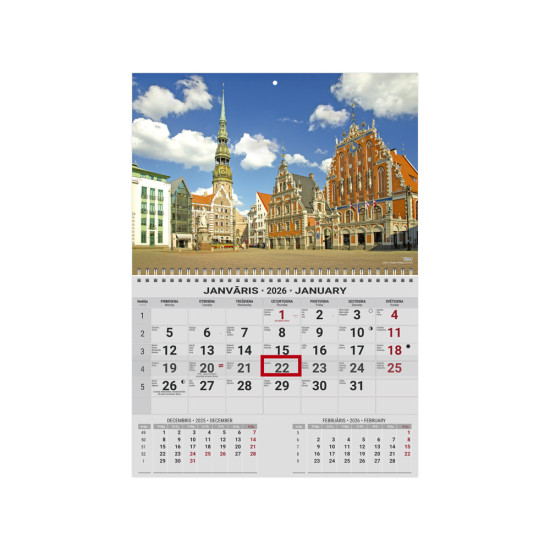 Sienas kalendārs Office Mini, Nr. 6