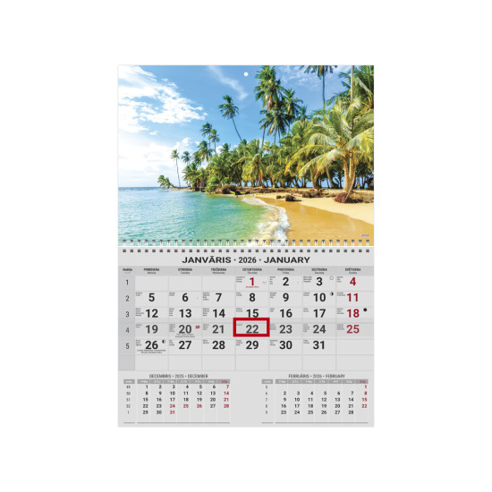 Sienas kalendārs Office Mini, Nr. 12