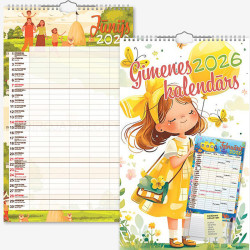 Sienas kalendārs 250x420mm, Ģimenes