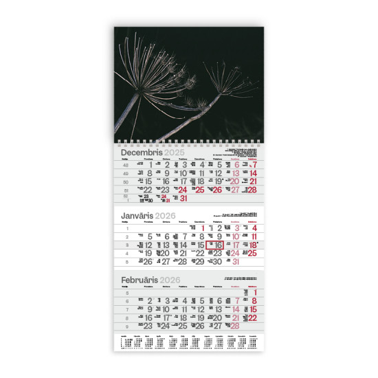 Sienas kalendārs Primus Nr.9, ar spirāli