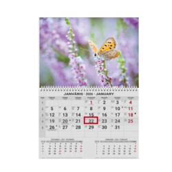 Настенный календарь College UNO "Estonian-English 2023", Скользящий индикатор даты