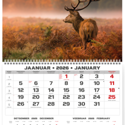 Настенный календарь College UNO "2023 Эстонско-Английский", Скользящий индикатор даты