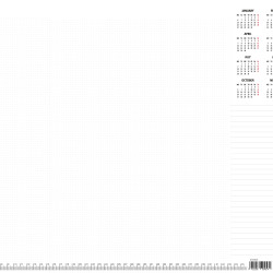 Календарь раскраска  Creative Colouring Calendar 600x420 12 листов склеенный длинной стороной