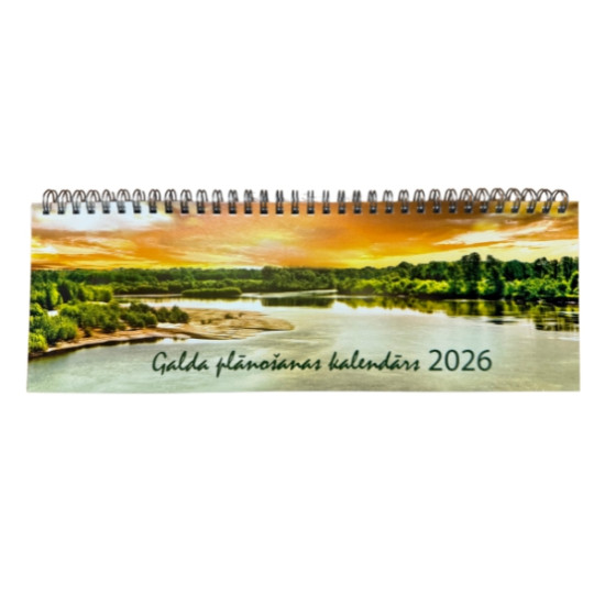 Galda kalendārs Kreska 2026, kartona, ar spirāli