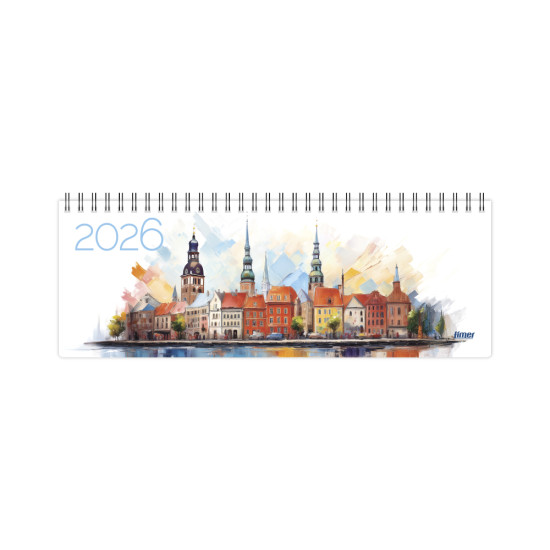 Galda kalendārs Memo Card, kartona vāki, Rīga