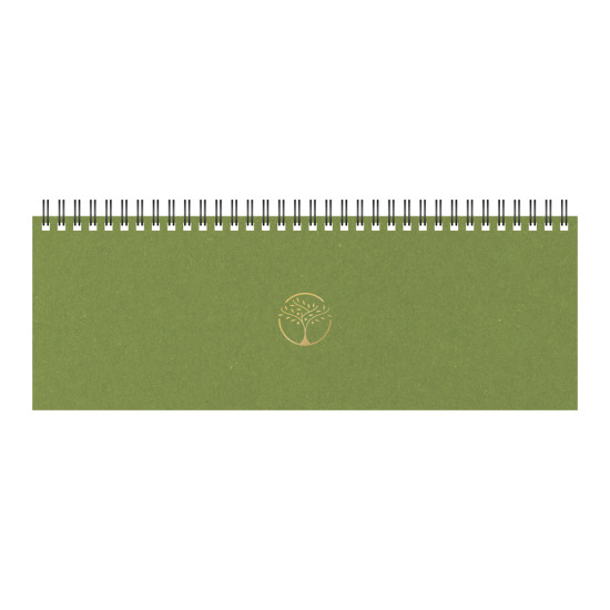 Galda kalendārs Memo Eco Cardboard, kartona vāki, gaiši zaļš