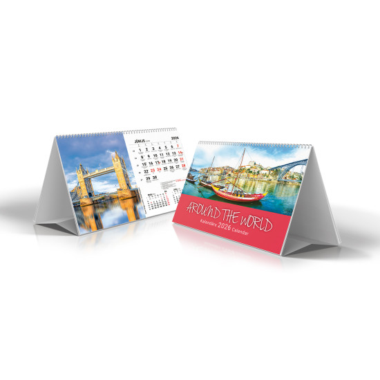 Galda kalendārs-piramīda Desk-Around The World