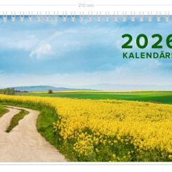 Galda kalendārs ar spirāli Charlot 2026, piramīda