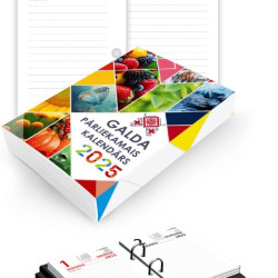 Galda pārliekamais kalendārs 2026 Mobile Serviss 80x120mm