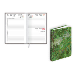 Plānotājs Mono Flex A6, laminēti vāki, dienas atvērums, Green