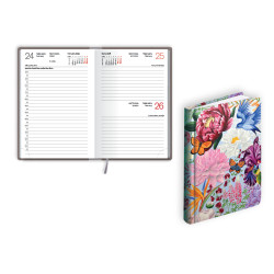 Plānotājs Mono Flex A6, laminēti vāki, dienas atvērums, Contrast