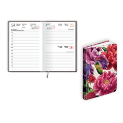 Plānotājs Mono Flex A6, laminēti vāki, dienas atvērums, Vintage