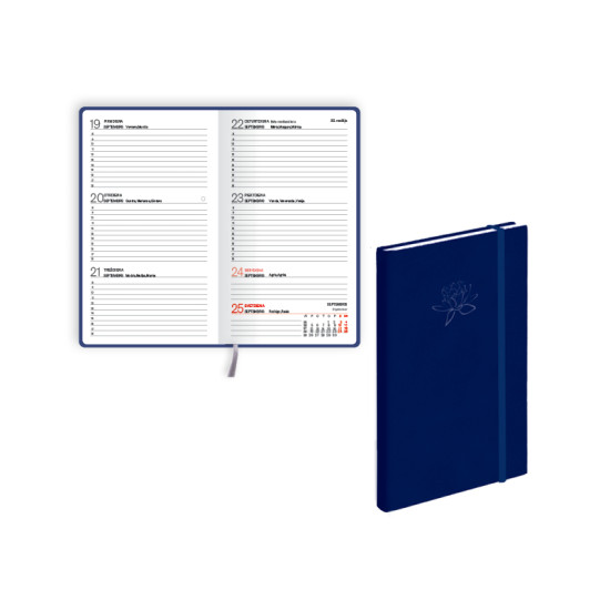 Kabatas plānotājs Pocket Soft, mākslīgā āda, zils