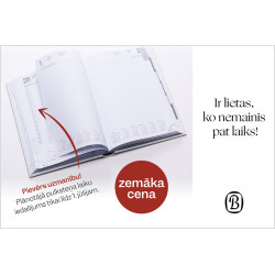 Plānotājs Manager A5, balacron, dienas atvērums,pelēks