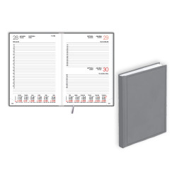 Plānotājs Manager A5, basis, dienas atvērums,pelēks