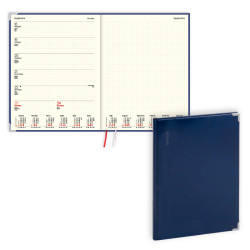 Plānotājs Fortune A4, basis, nedēļas atvērums, zils