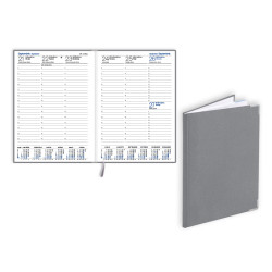 Plānotājs Prestige A5, basis, nedēļas atvērums, pelēks