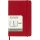 Kalendārs-piezīmju grāmata Moleskine 2026 9x14cm, nedēļa, cieti vāki, sarkans