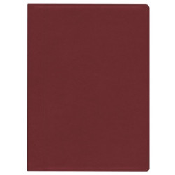 Plānotājs ar spirāli VIP Spirex A4, mākslīga āda, nedēļas atvērums, bordo