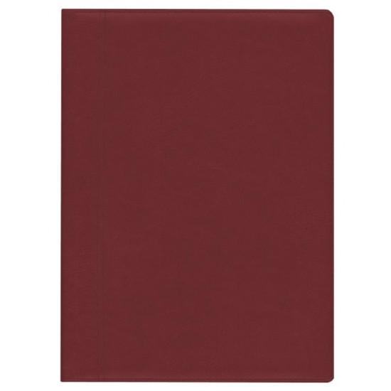 Plānotājs ar spirāli VIP Spirex A4, mākslīga āda, nedēļas atvērums, bordo