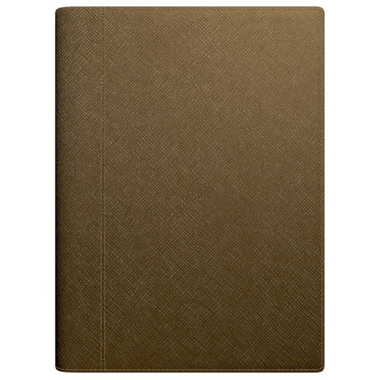 Plānotājs ar spirāli VIP Spirex A4, mākslīga āda,  nedēļas atvērums, bronza